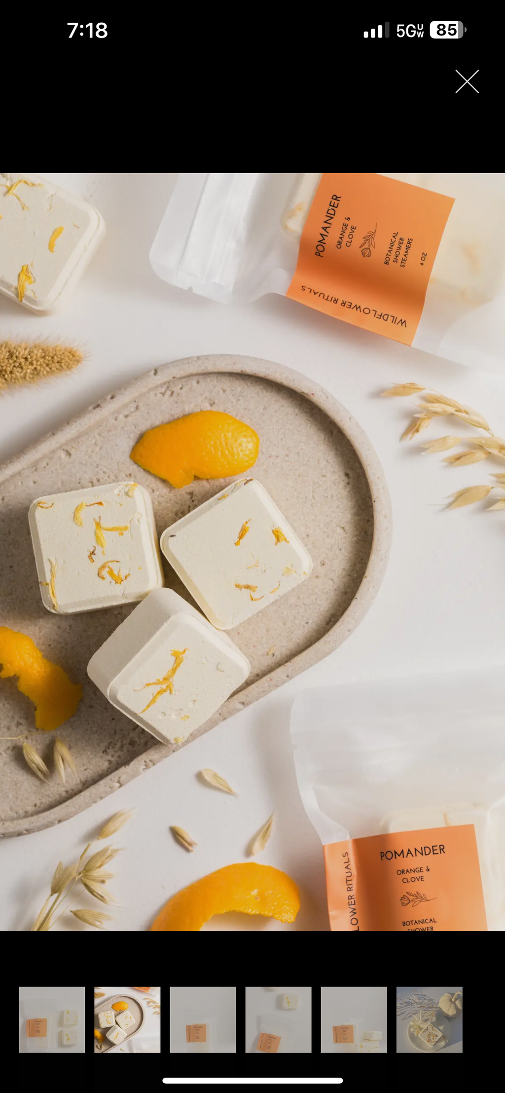 Orange & Clove Shower Steamer