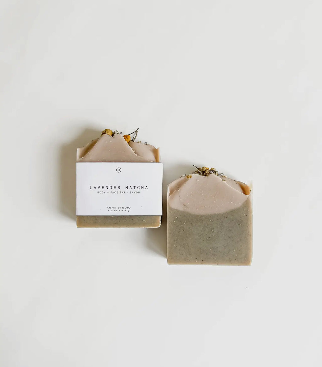 Lavender Matcha Soap Bar