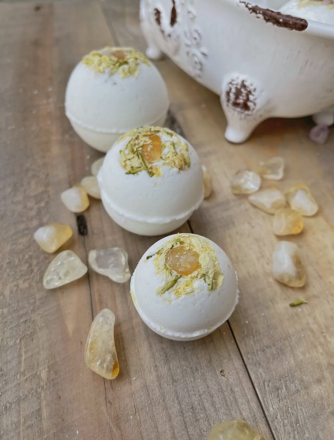 Citrine & Jasmine Bath Bomb