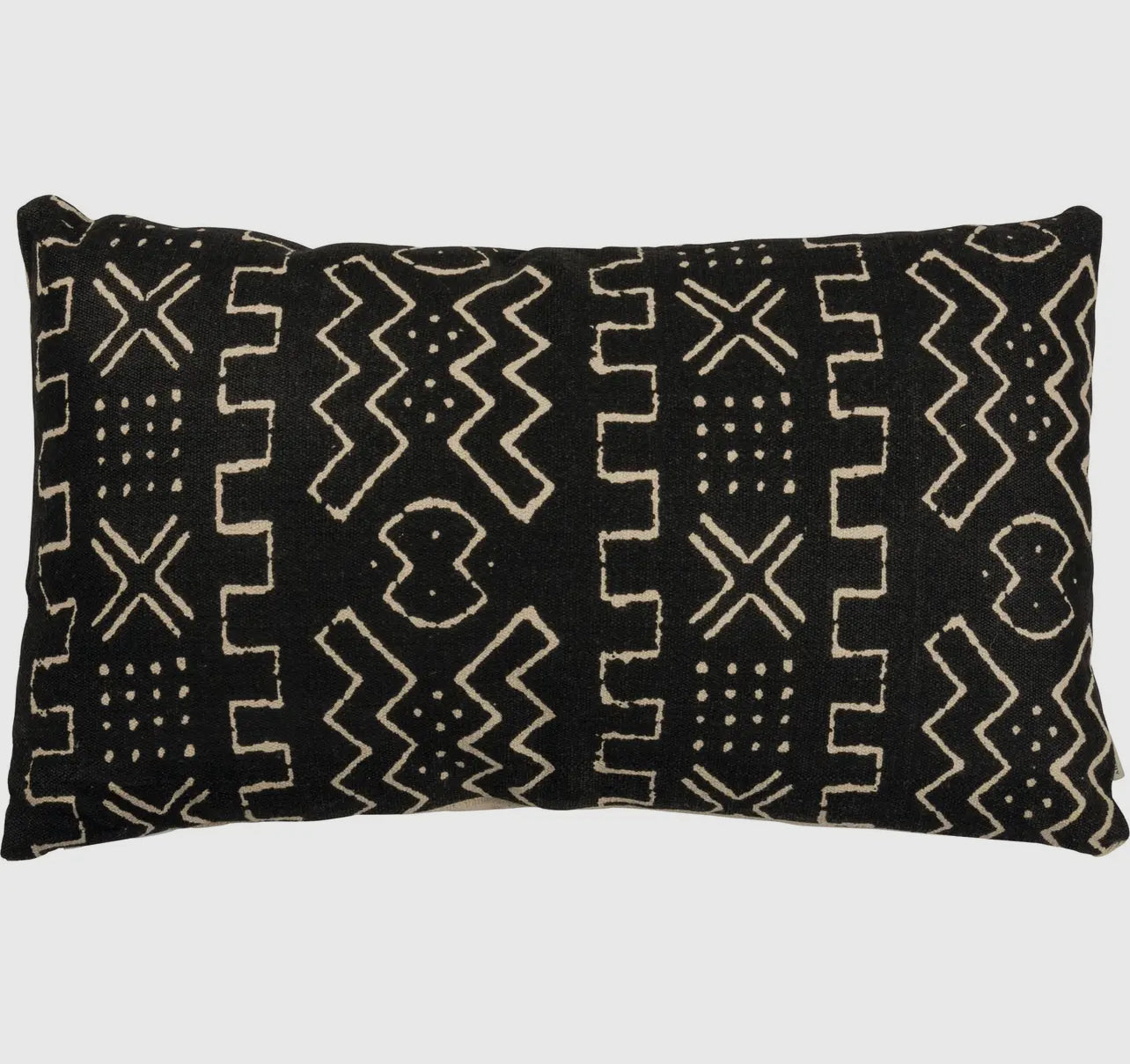 Black Geo Print Pillow