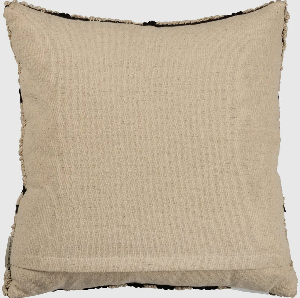 Cream Geo Print Pillow