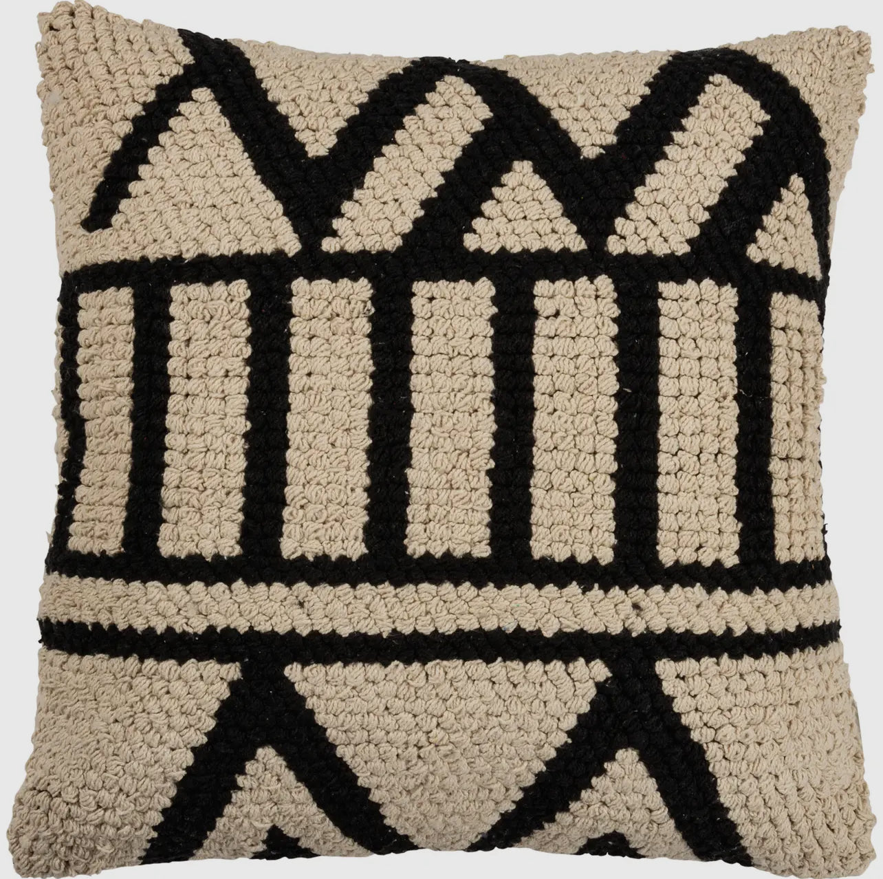 Cream Geo Print Pillow
